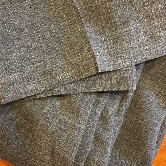 Gabriel 40R poly/wool/linen lightweight summer trousers in medium heathered grey - Picture 7 of 8